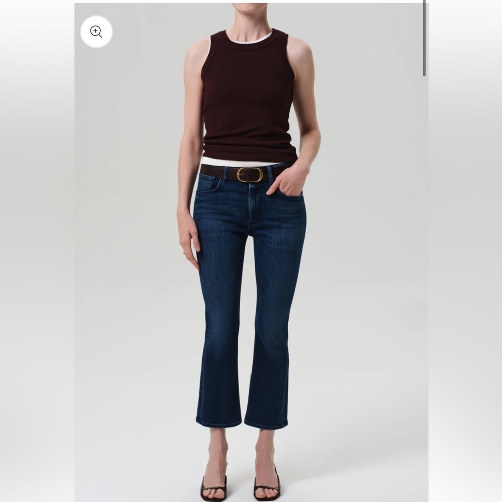 Citizens of Humanity COH Isola Mid Rise Cropped Boot Jeans - Size 28